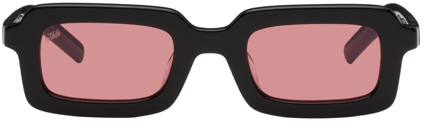 Akila Black Eos Sunglasses In Black / Rose