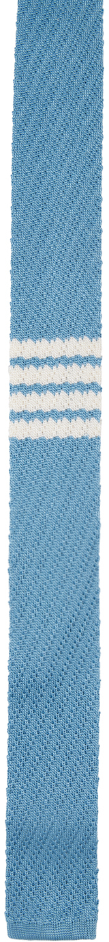 Thom Browne Blue 4-bar Tie In 480 Light Blue