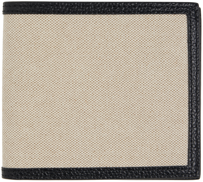 Beige Canvas Wallet