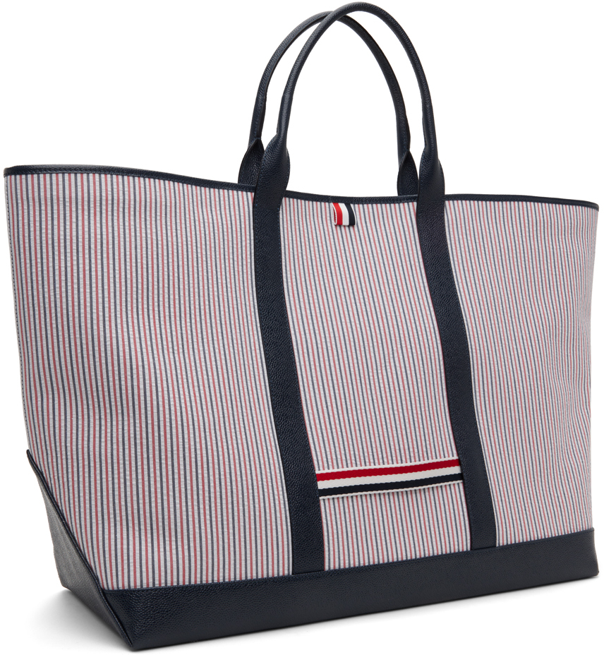 Thom Browne Multicolor Oversized Tool Tote In 960 Rwbwht