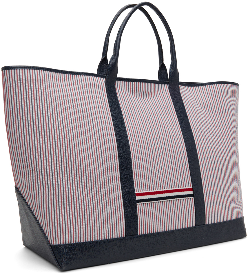 Thom Browne Multicolor Oversized Tool Tote In 960 Rwbwht