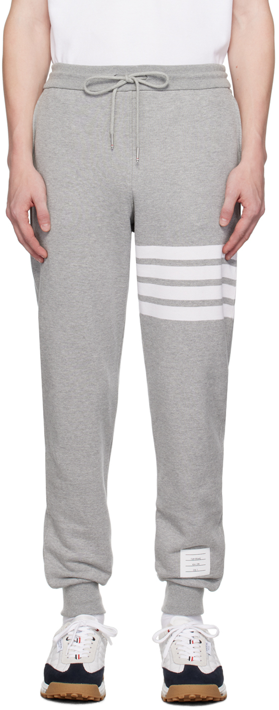 Gray Classic 4-Bar Sweatpants