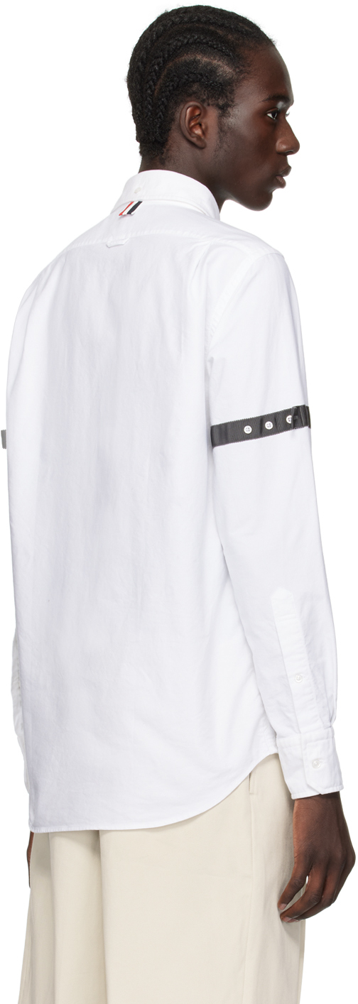 Shop Thom Browne White Button Shirt In 100 White