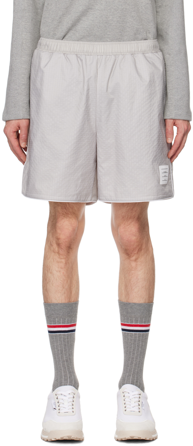 Gray Piping Shorts