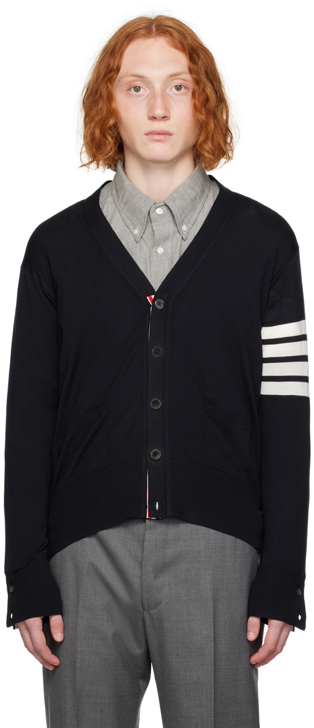 Thom browne 2024 cardigan navy