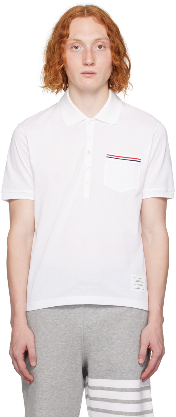 Gray Patch Pocket Polo
