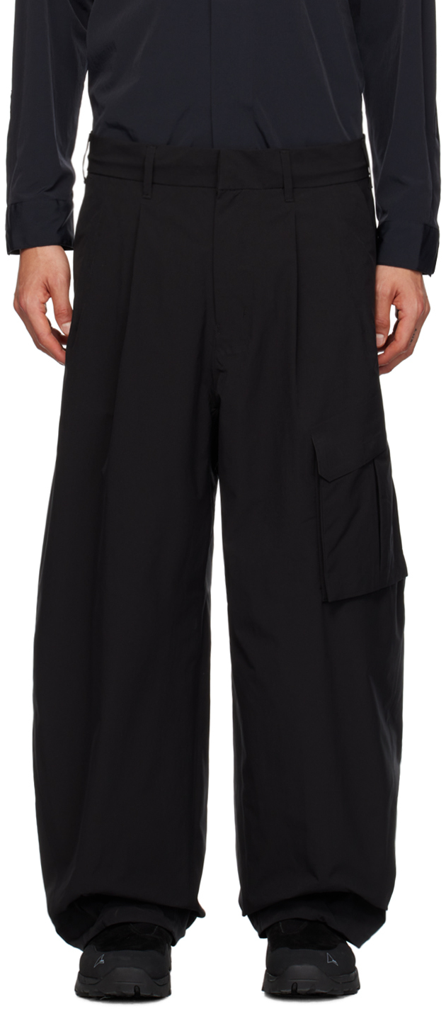 Descente ALLTERRAIN: Black Pleated Trousers | SSENSE