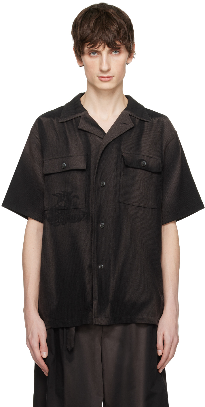 Black Sun-Bleached Shirt by JiyongKim on Sale