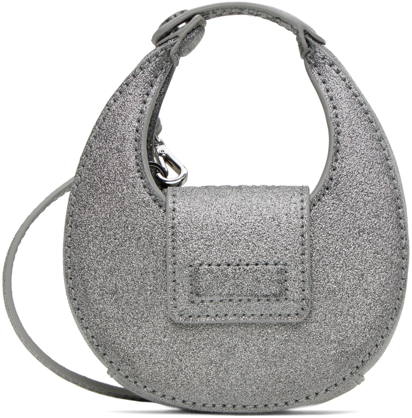Saint Laurent Silver Leather Pouch, $385, SSENSE