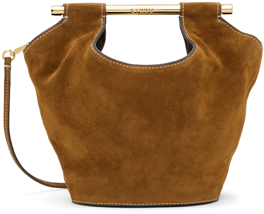 Staud Women's Mar Leather Bucket Bag In Tan