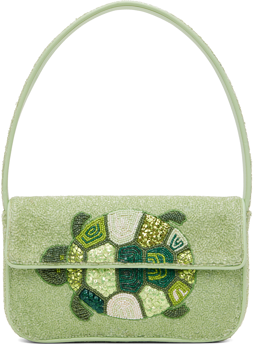 Green Tommy Beaded Bag