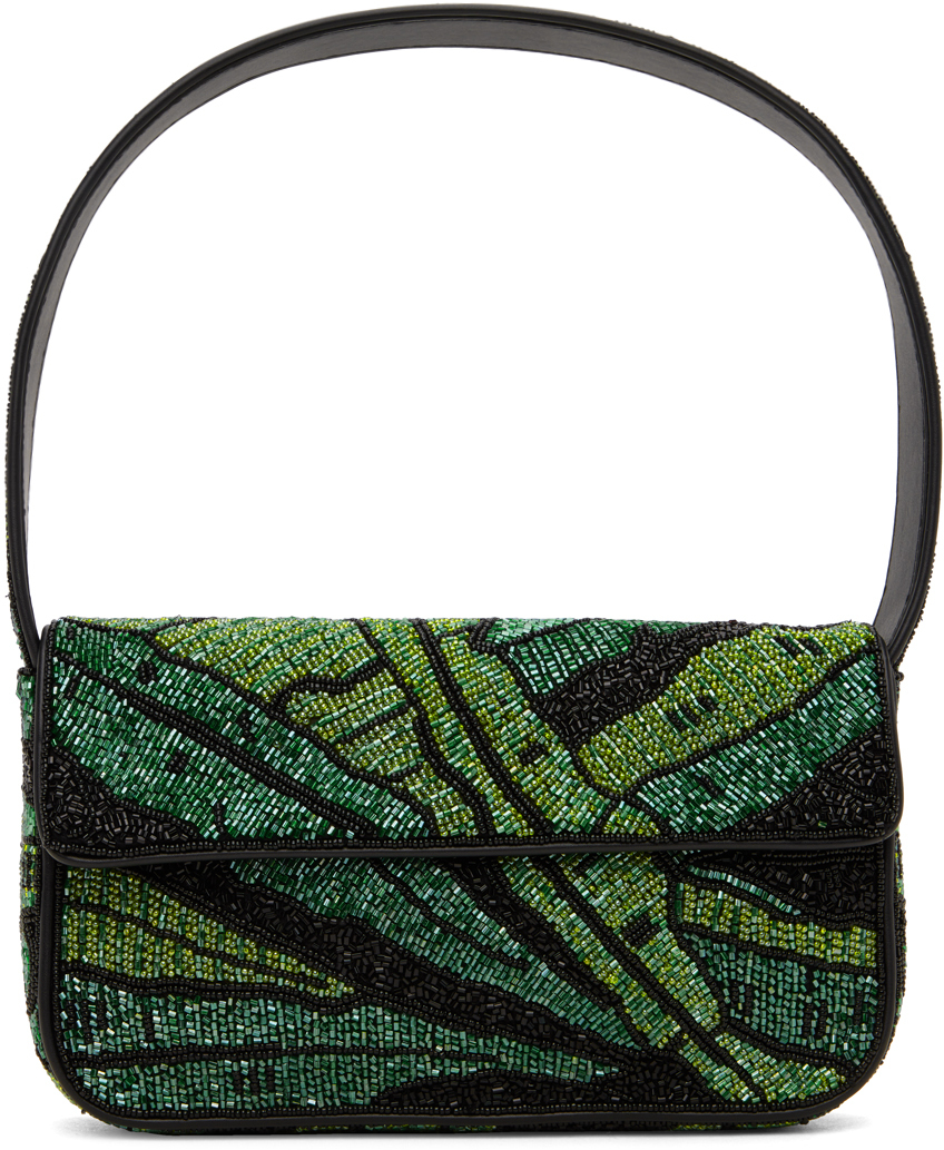 Green Tommy Beaded Bag