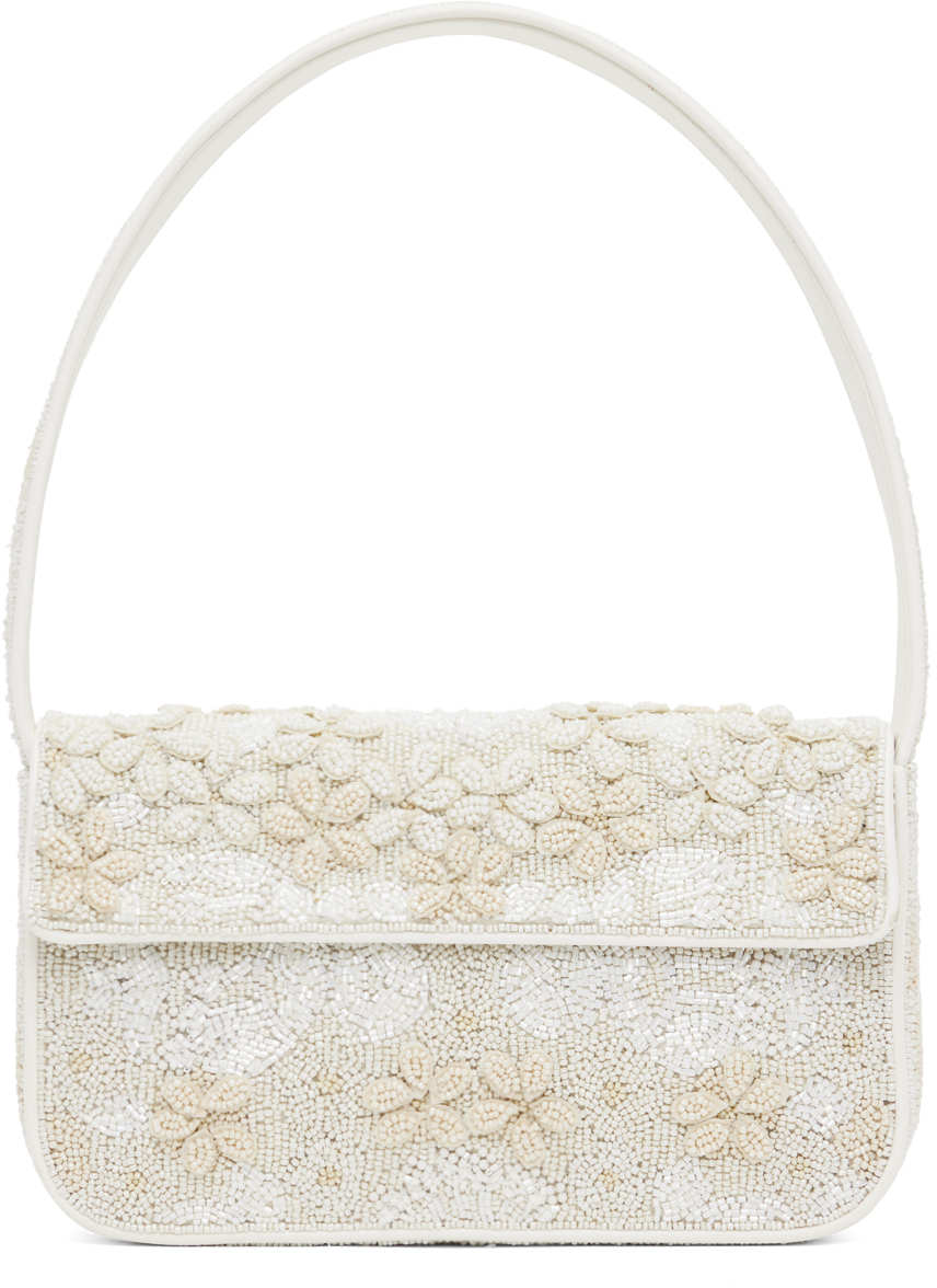 White & Off-White Tommy Beaded Bag