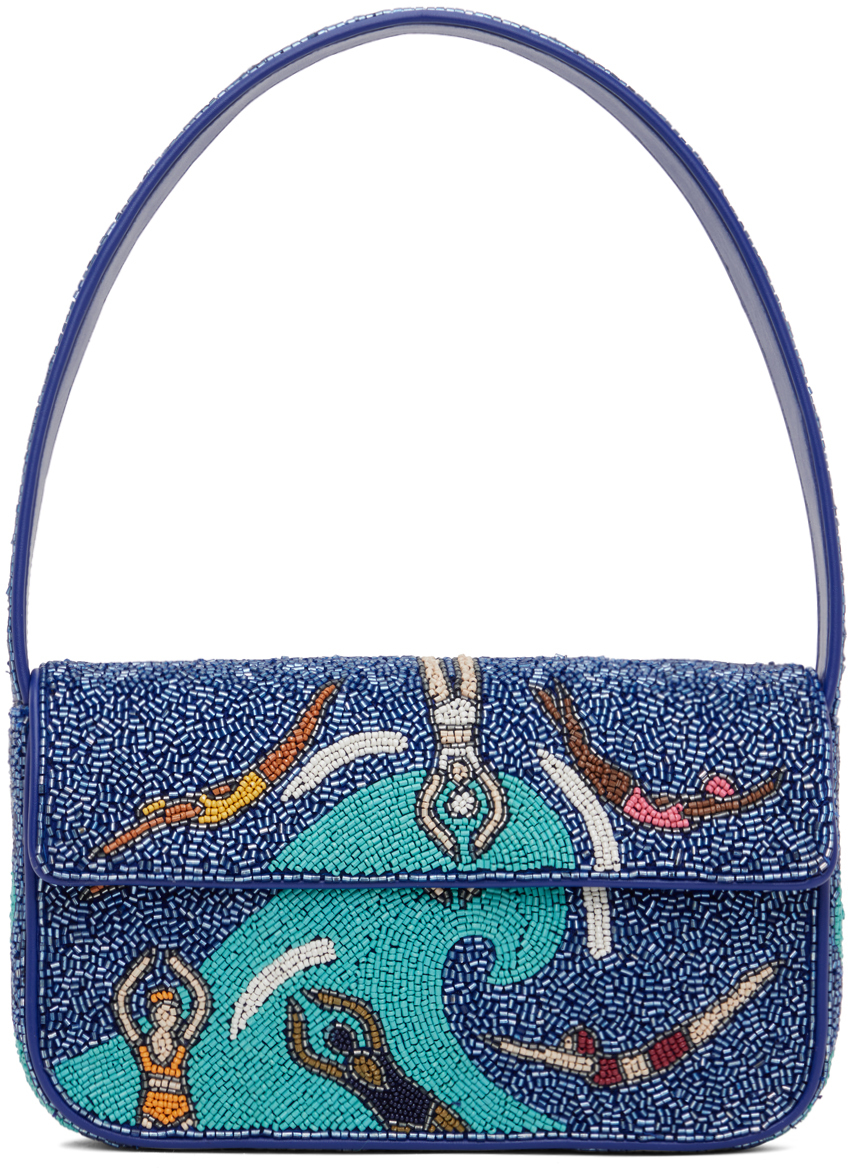 Blue Tommy Beaded Bag