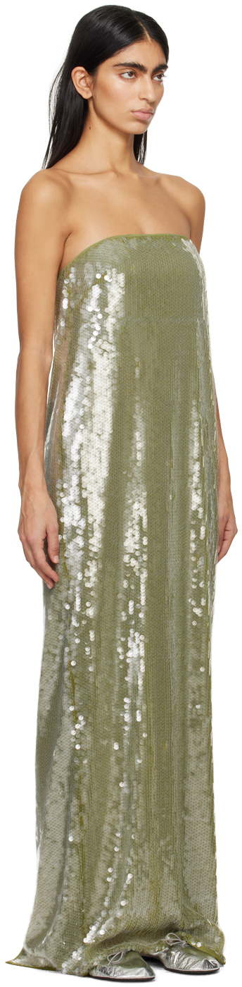 chinese dress ladies Staud Mesa Riverstone Sequin Combo Maxi Dress main image 0