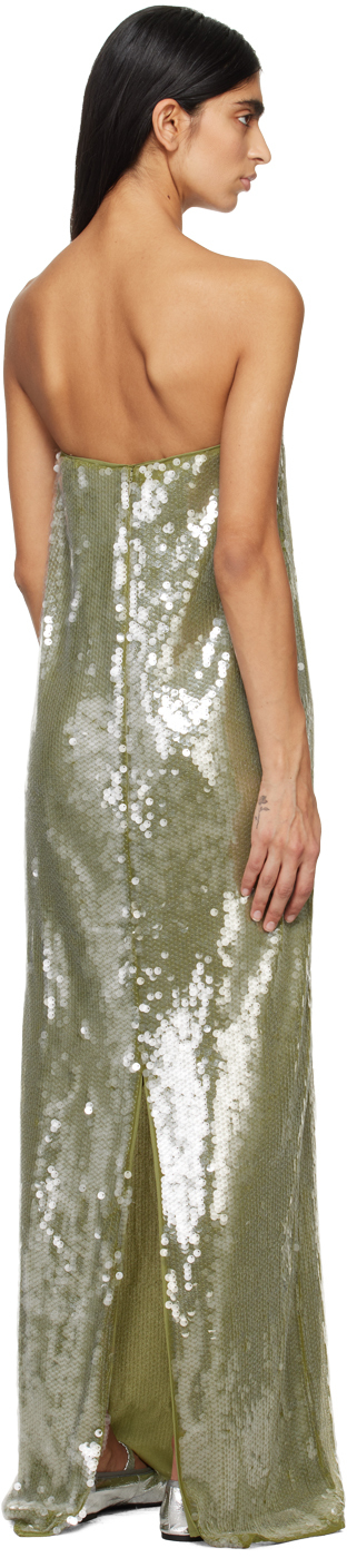 Staud Green Casey Maxi Dress | Smart Closet Staud Green Casey Maxi Dress | Smart Closet