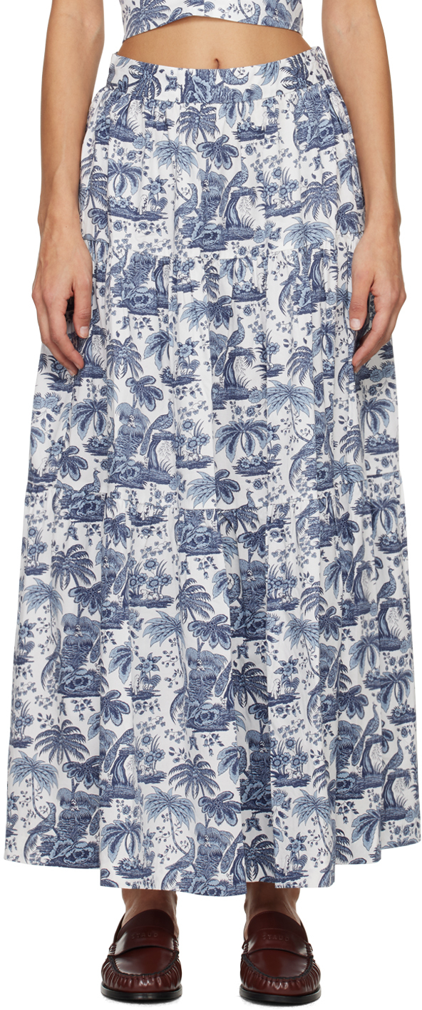 Blue Idalino Maxi Skirt