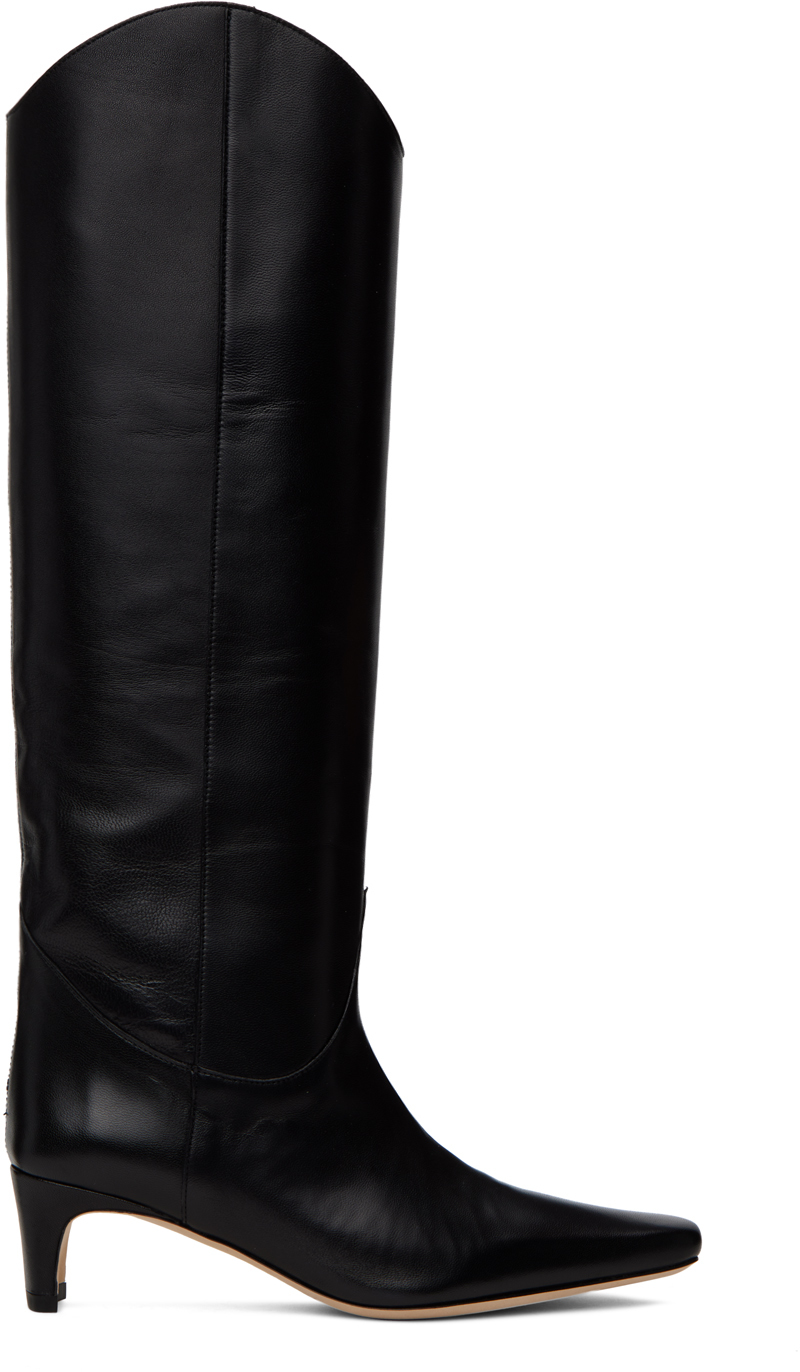 Black Western Wally Tall Boots