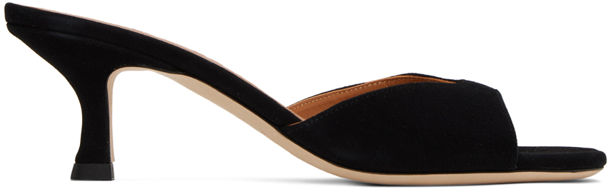 Black Brigitte Heeled Sandals
