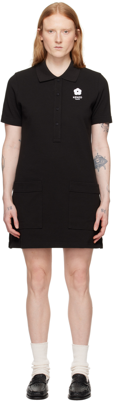 Black Kenzo Paris Boke 2.0 Polo Minidress