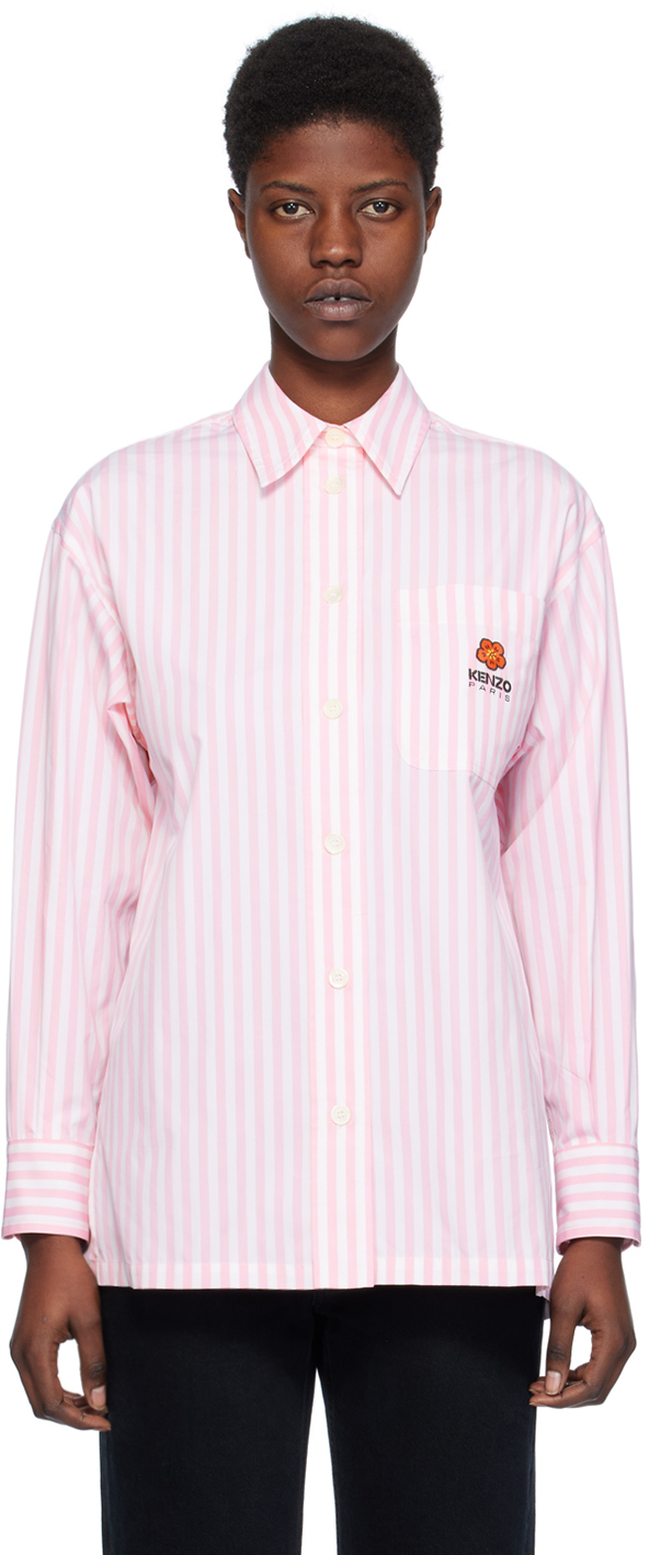 Pink Kenzo Paris Boke Flower Crest Shirt