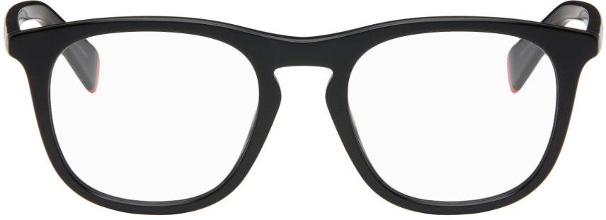 Kenzo Black  Paris Square Glasses In Shiny Black