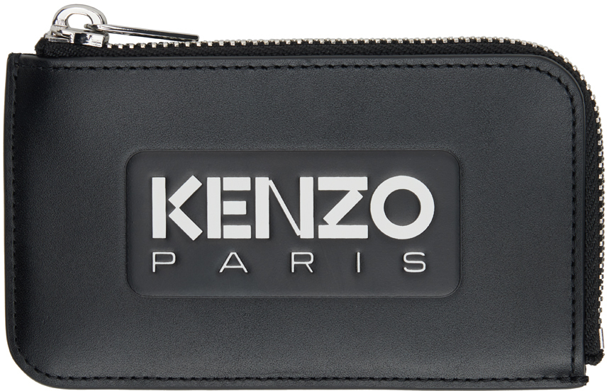 Black Kenzo Paris Logo Card Holder