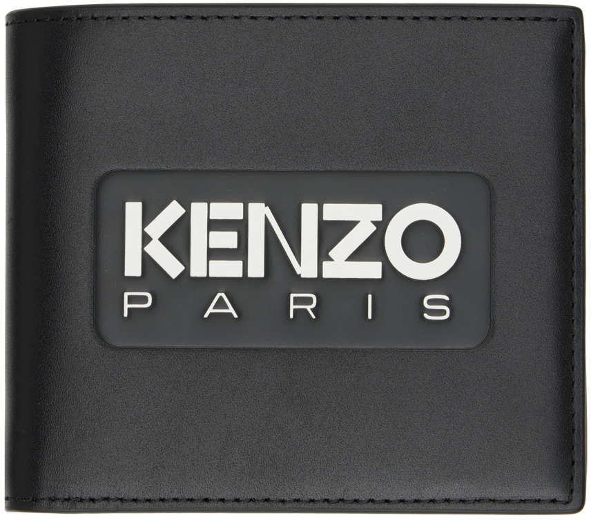 Black Kenzo Paris 'KENZO Emboss' Leather Wallet