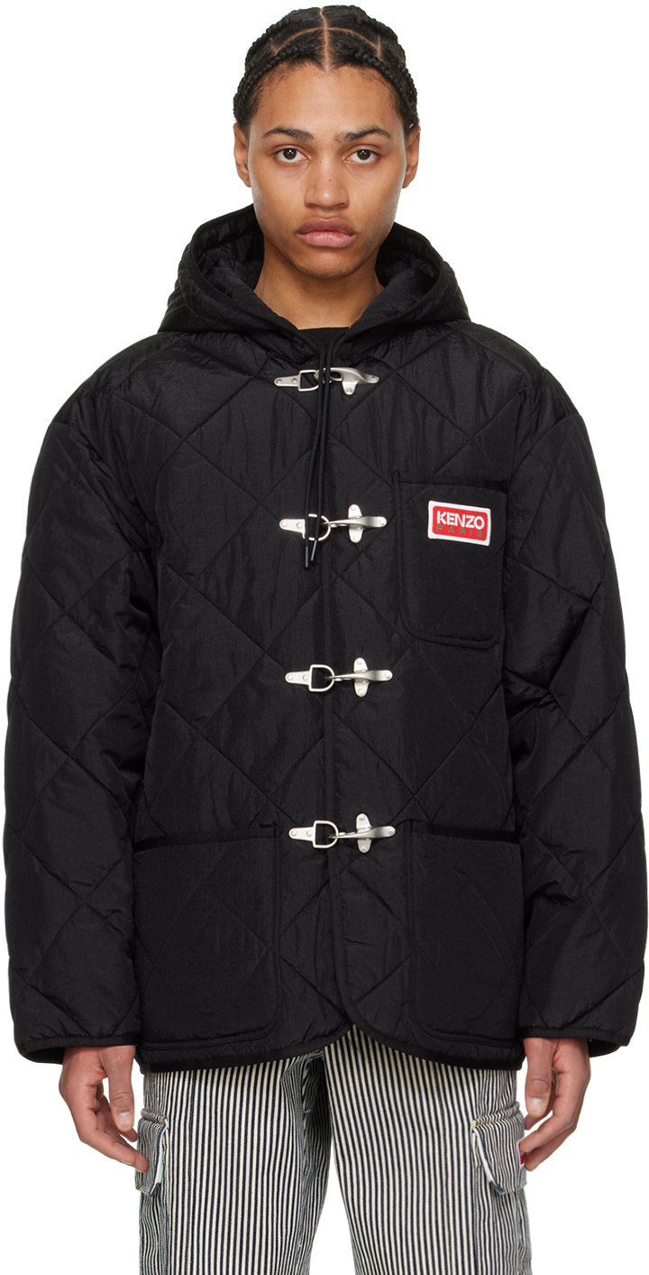 Shop Kenzo Black  Paris Liner Jacket
