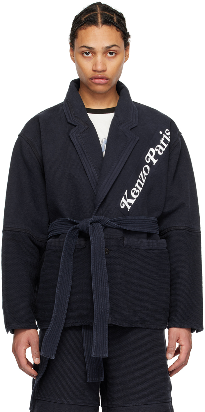 Navy Kenzo Paris VERDY Edition Workwear Jacket