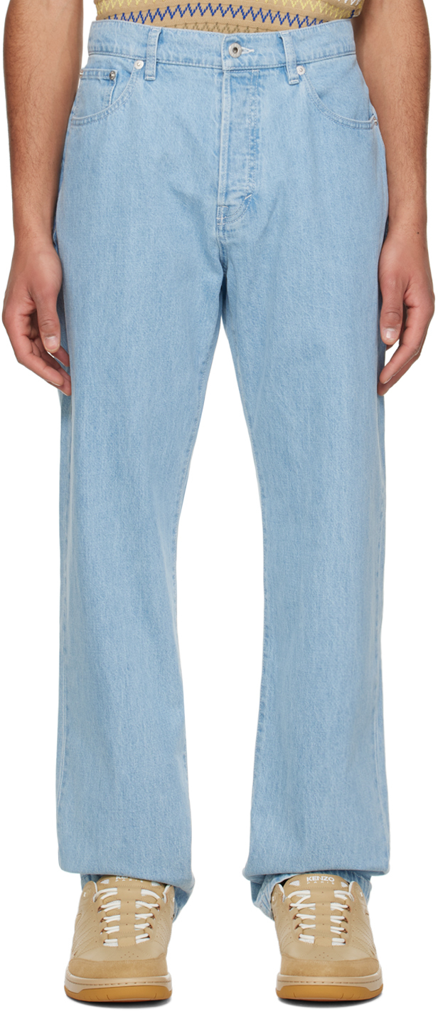 Blue Kenzo Paris Botan Jeans by Kenzo on Sale