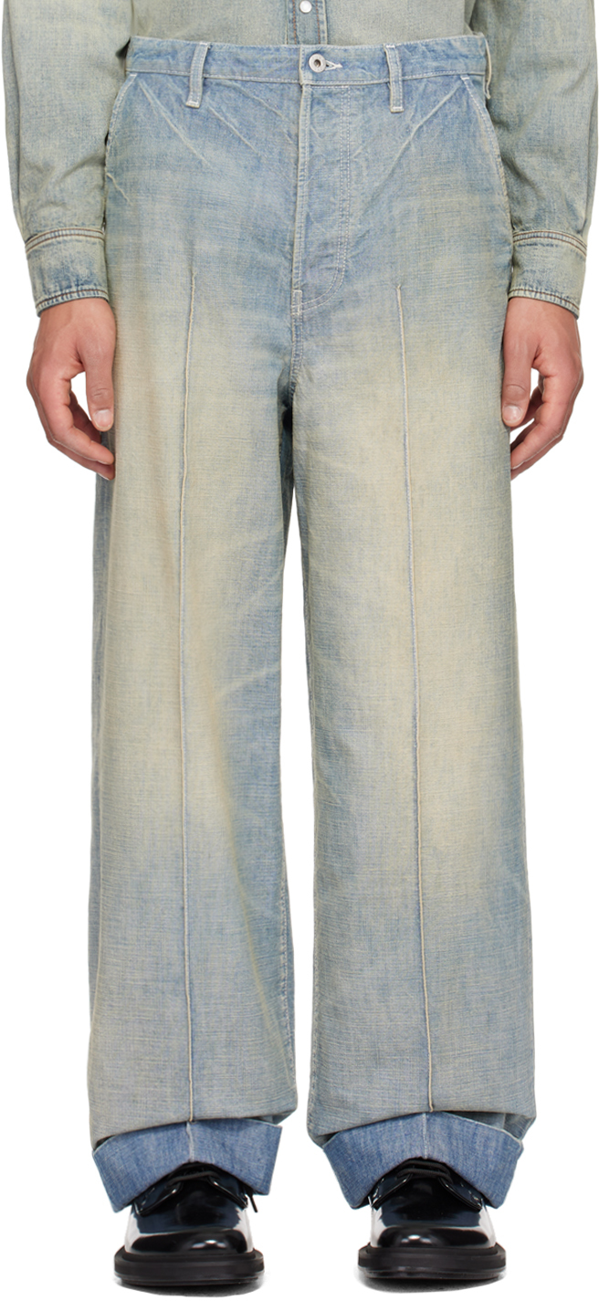 Blue Kenzo Paris Jeans by Kenzo on Sale