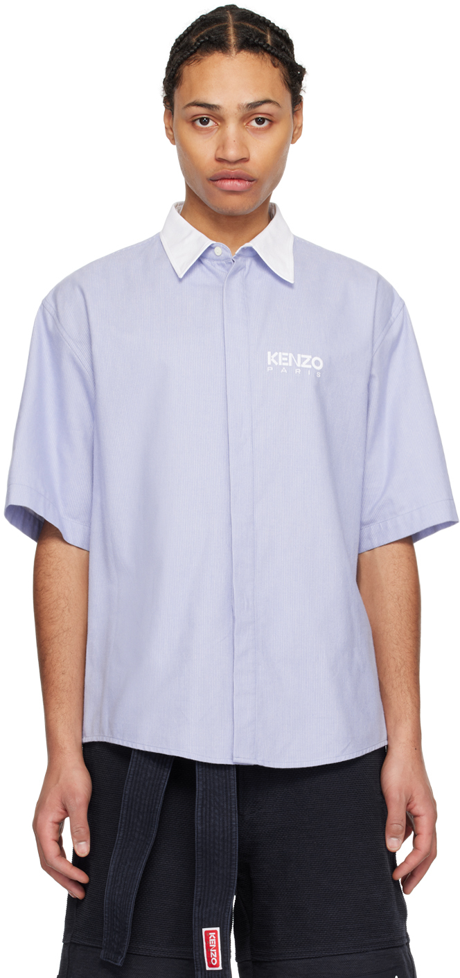 Blue Kenzo Paris Stripe Shirt