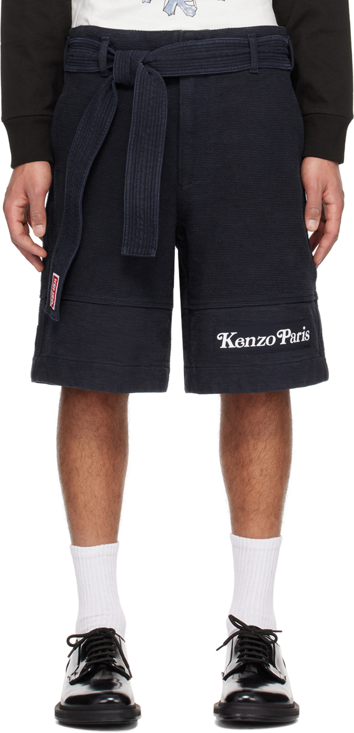 Navy Kenzo Paris VERDY Edition Judo Shorts