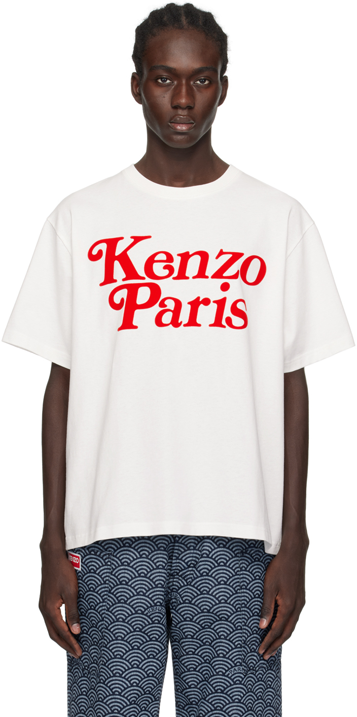 Shop Kenzo Off-white  Paris Verdy Edition T-shirt In 02 Off White