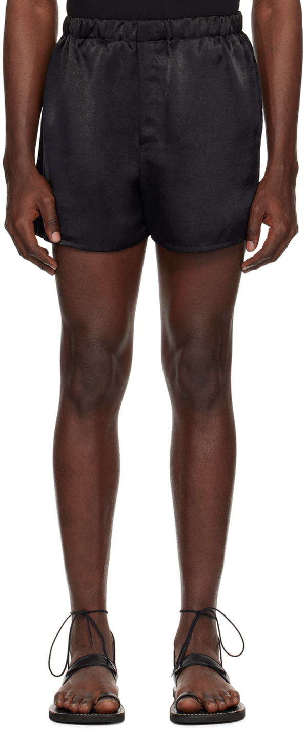 Shop Ludovic De Saint Sernin Black Boxer Shorts