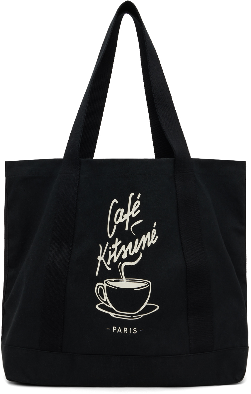 Black Café Kitsuné Coffee Cup Tote