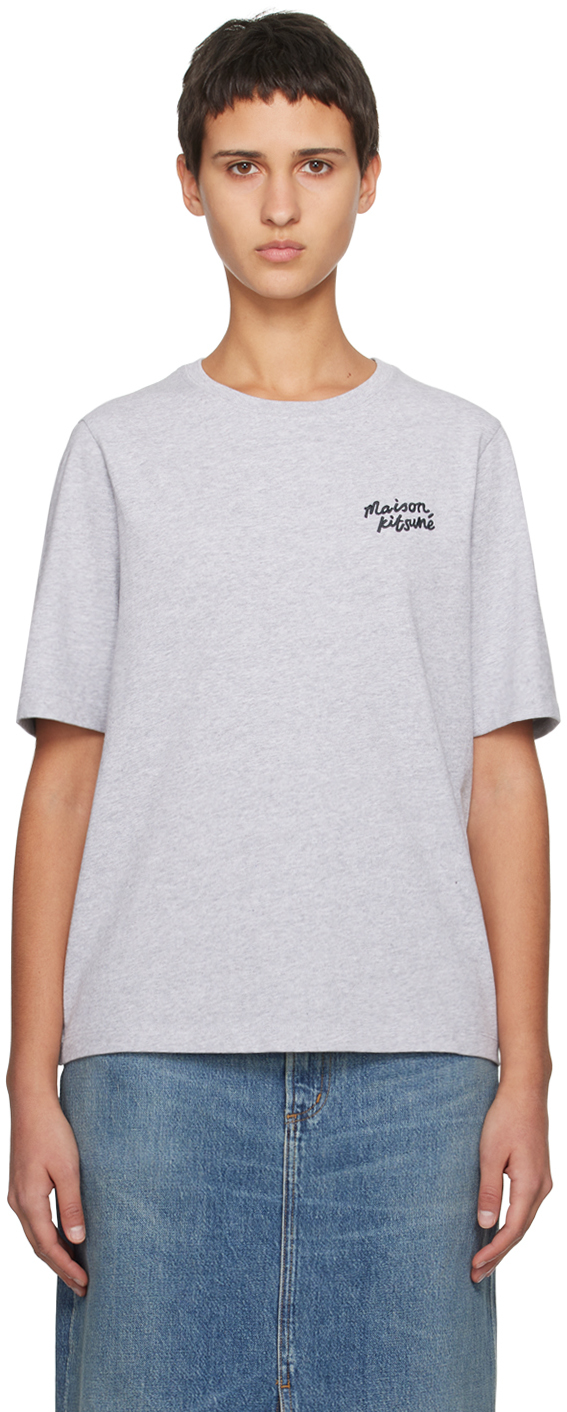 Maison Kitsuné Orange Handwriting T-Shirt