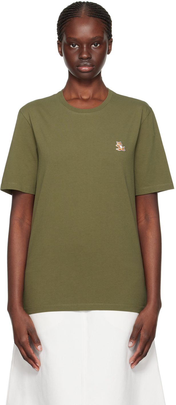 Khaki Chillax Fox T-Shirt