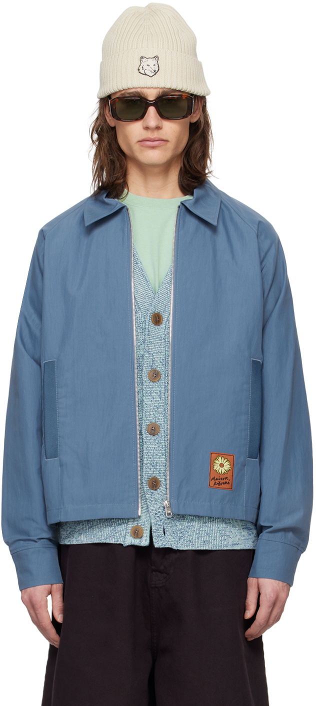 Maison Kitsuné Blue Zipped Jacket