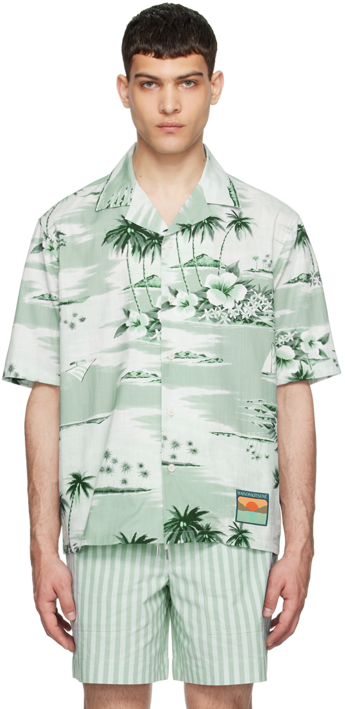 Maison Kitsuné Green Resort Shirt