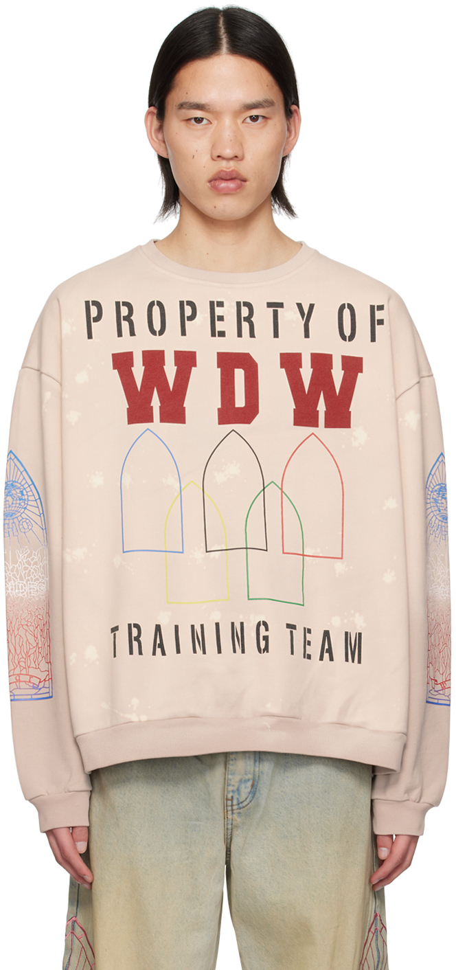Who Decides War Pink 'training' Sweatshirt In Silver