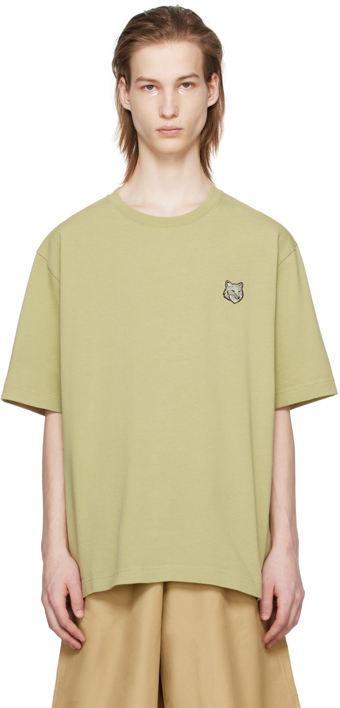 Maison Kitsuné Green Bold Fox Head T-Shirt