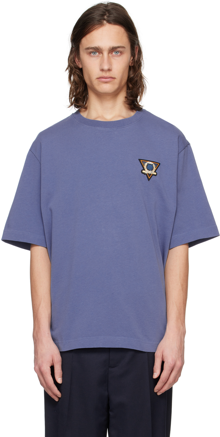 【関税込み】Maison Kitsune ブルー Surf Collage Tシャツ Blue Surf Collage T-Shirt by Maison Kitsuné on Sale