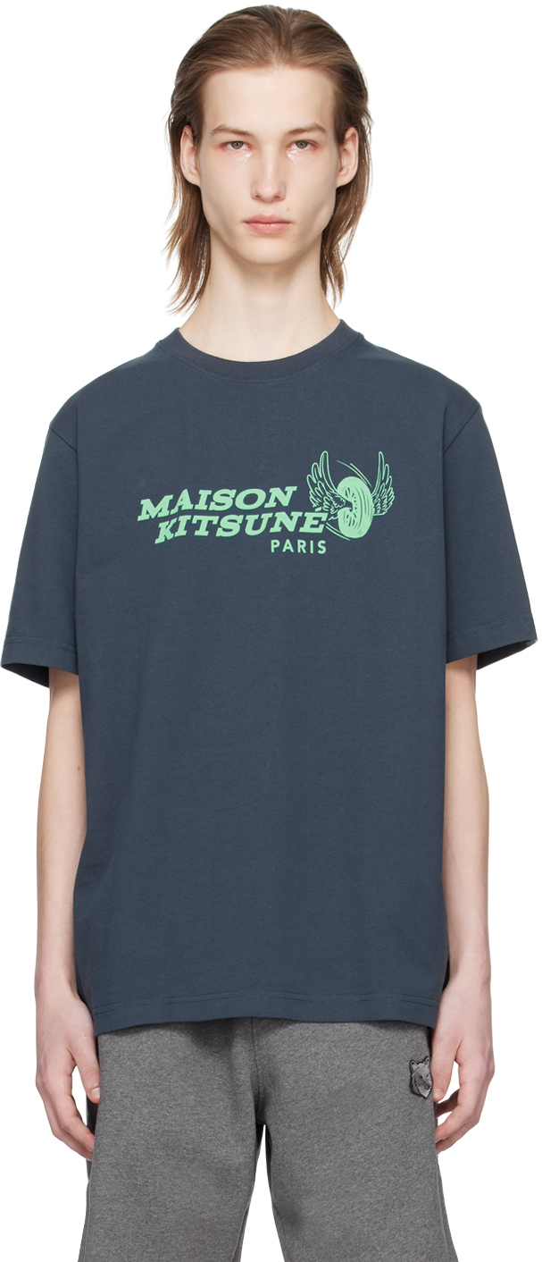 Maison Kitsuné Safari Shirt in Green for Men