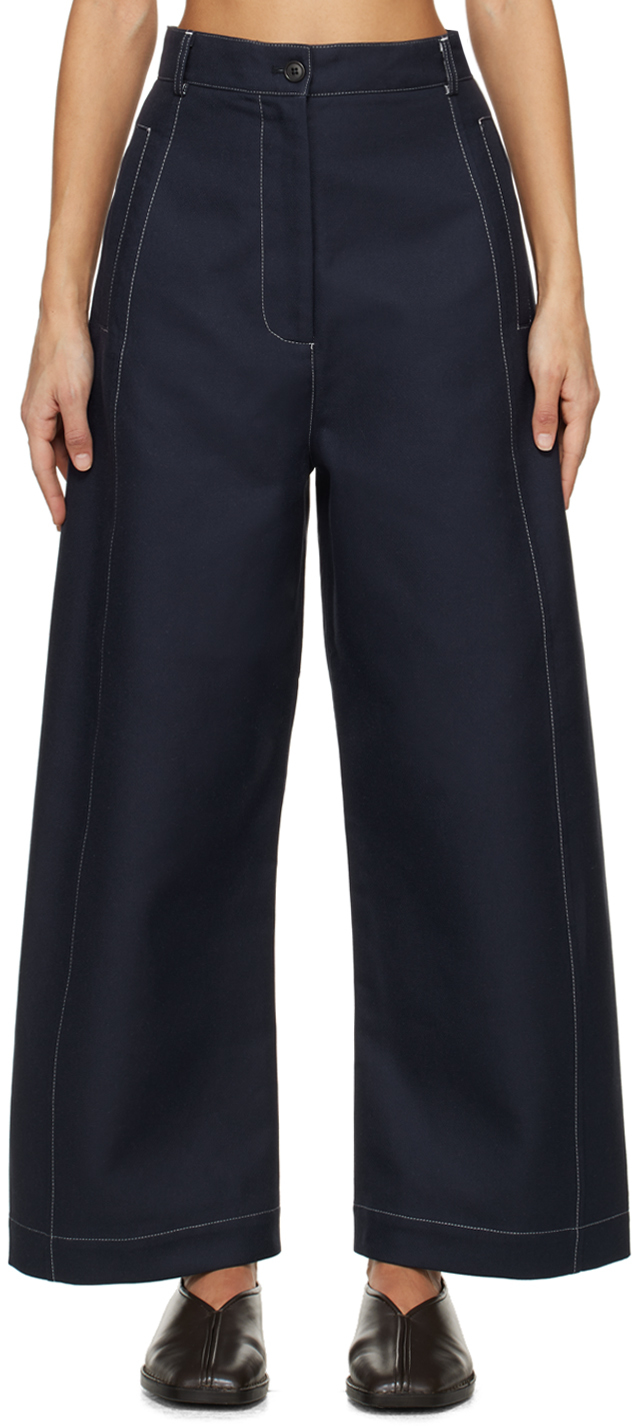 Navy Post Trousers