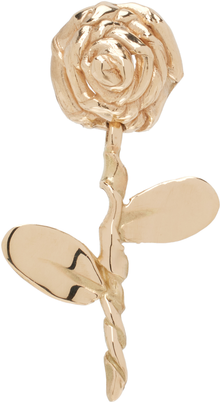 Gold Rose Petit Single Earring