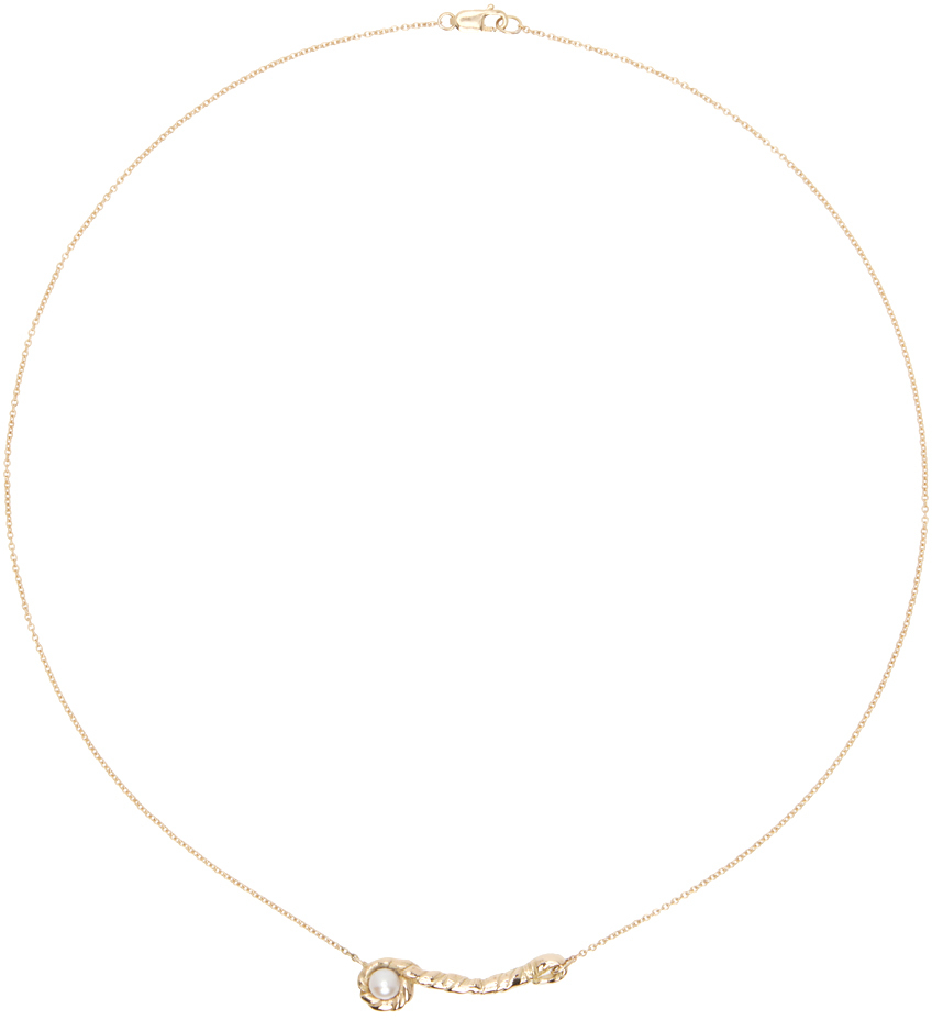 Corali Gold Petite Lago Necklace In 14k Yellow Gold