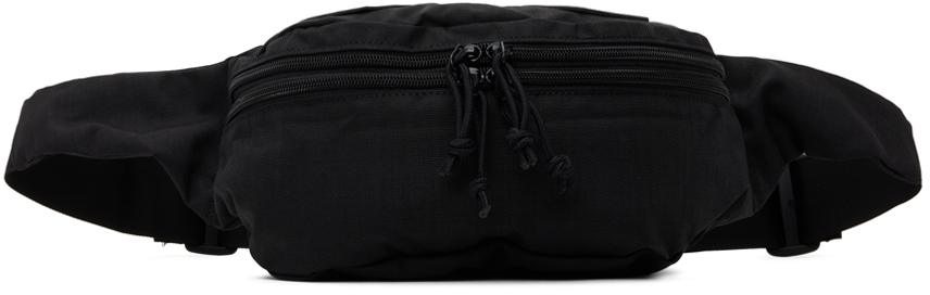 Black 2 Zip Waist Bag