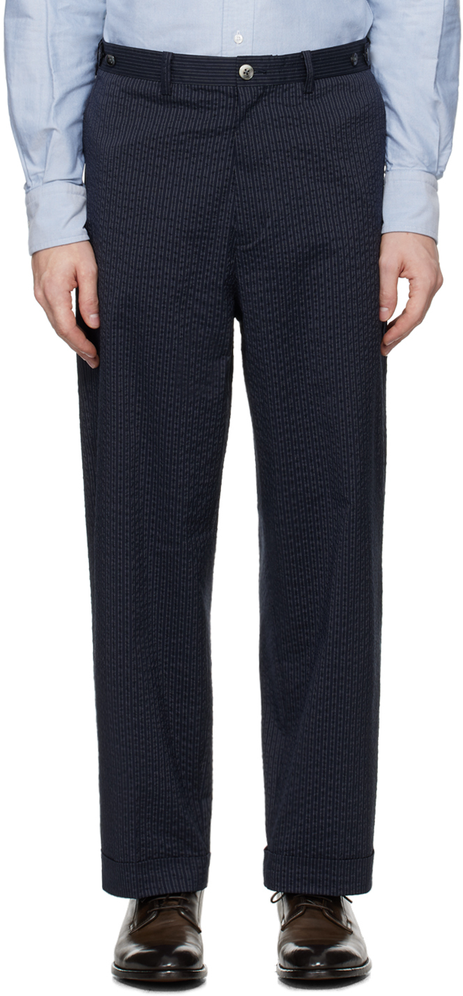 Navy Ivy Trousers by BEAMS PLUS on Sale